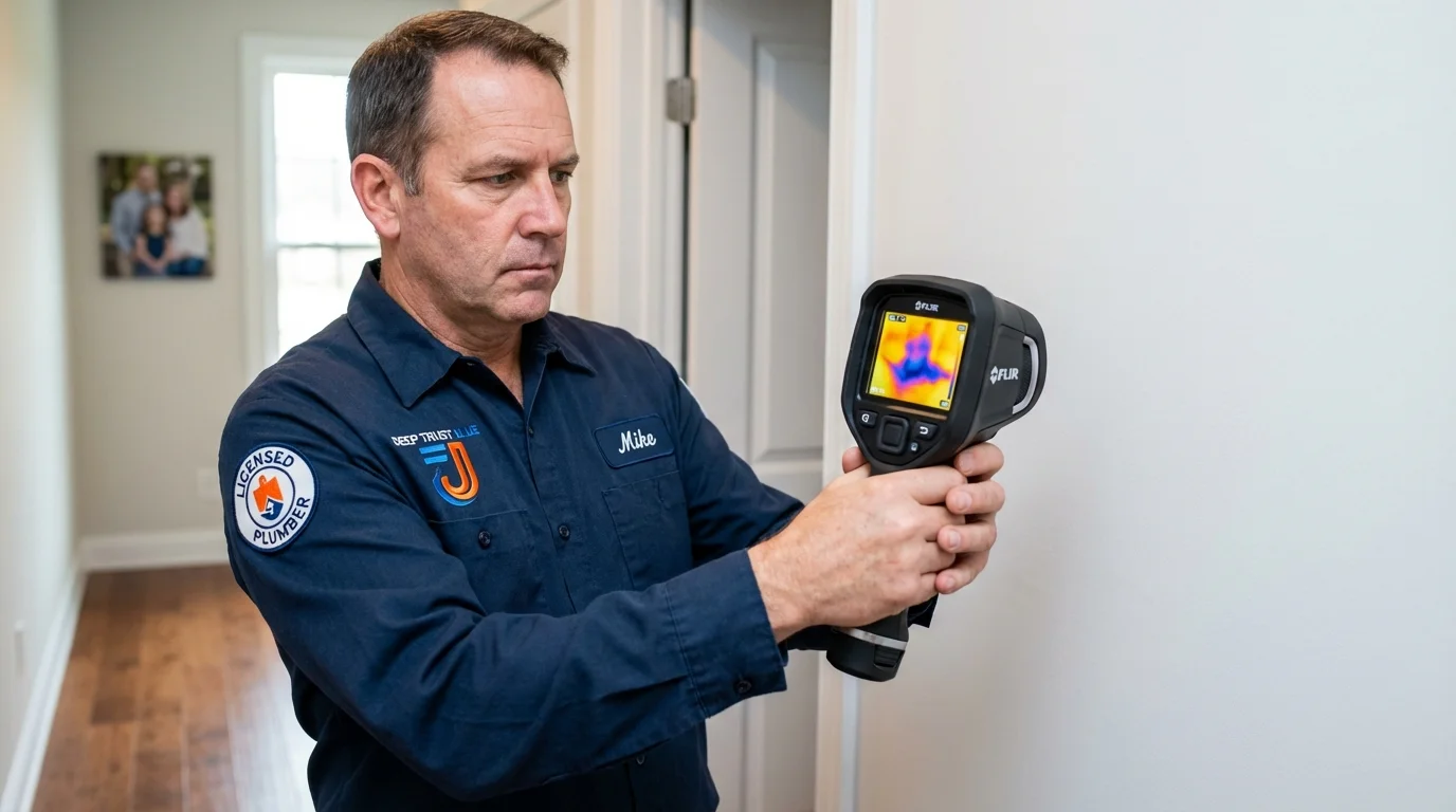 Thermal imaging leak detection by Johns Plumbing LLC in Laredo